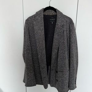 Lucky Brand Grey Textured Blazer Size Small